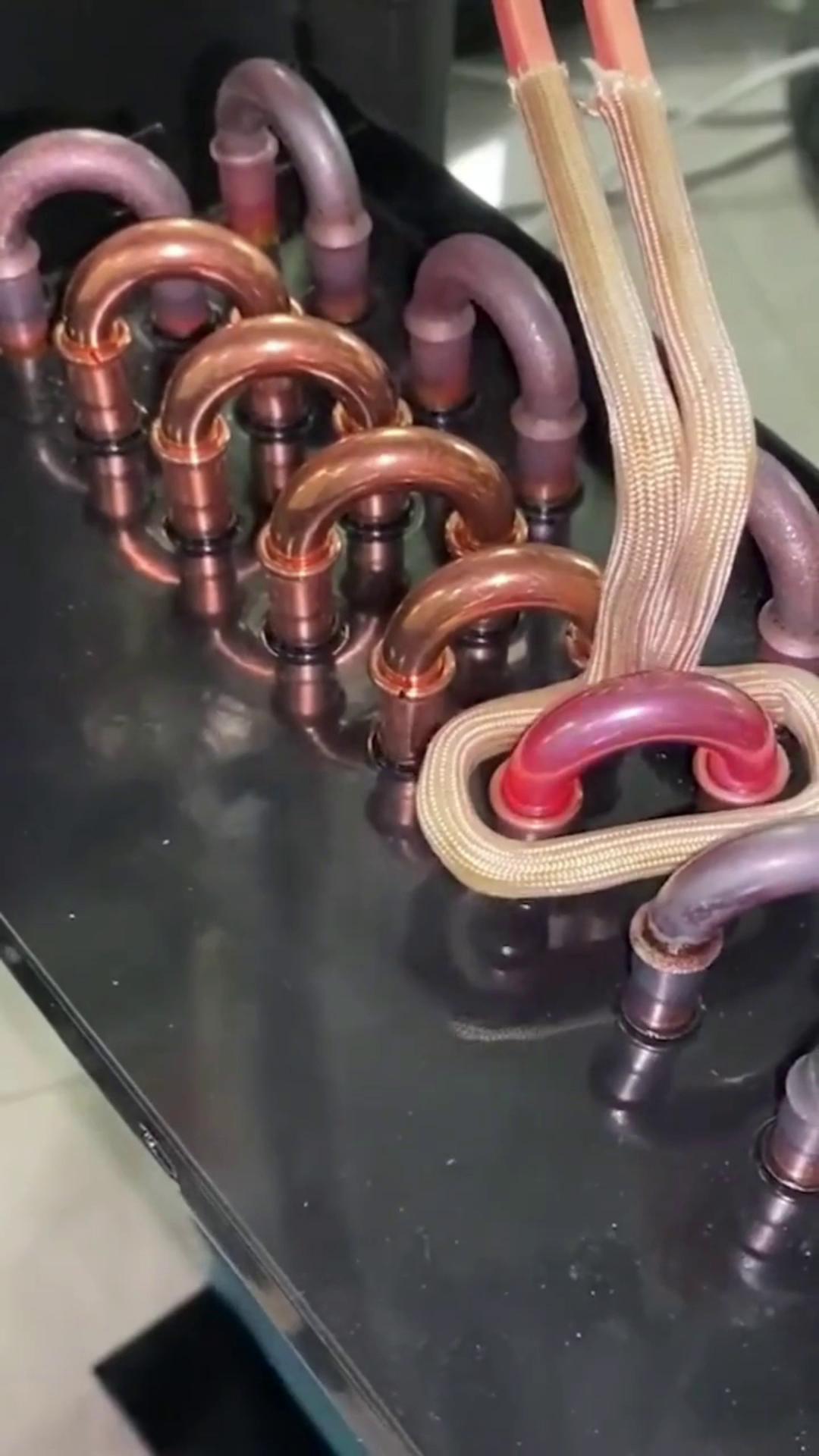高频钎焊空调铜管，简单高效替代火烧 
