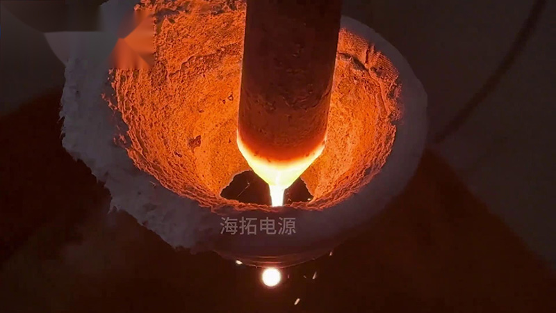 40KW的超高频午夜影院污视频加热设备，频率800Khz，用于加热滴熔淬火热处理